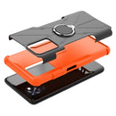 For Infinix Note 10 Pro Armor Bear Shockproof PC + TPU Protective Case with Ring Holder(Orange)