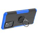 For Infinix Note 10 Pro Armor Bear Shockproof PC + TPU Protective Case with Ring Holder(Blue)