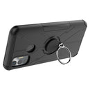 For Tecno Spark 7 Armor Bear Shockproof PC + TPU Protective Case with Ring Holder(Black)