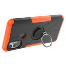 For Tecno Spark 7 Armor Bear Shockproof PC + TPU Protective Case with Ring Holder(Orange)