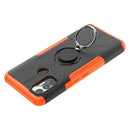 For Tecno Spark 7 Armor Bear Shockproof PC + TPU Protective Case with Ring Holder(Orange)