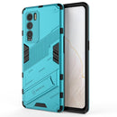 For OPPO Realme GT Explorer Master Punk Armor 2 in 1 PC + TPU Shockproof Case with Invisible Holder(Blue)