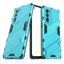For OPPO Realme GT Explorer Master Punk Armor 2 in 1 PC + TPU Shockproof Case with Invisible Holder(Blue)
