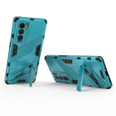For OPPO Realme GT Explorer Master Punk Armor 2 in 1 PC + TPU Shockproof Case with Invisible Holder(Blue)
