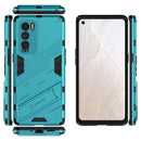 For OPPO Realme GT Explorer Master Punk Armor 2 in 1 PC + TPU Shockproof Case with Invisible Holder(Blue)