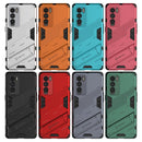 For OPPO Realme GT Explorer Master Punk Armor 2 in 1 PC + TPU Shockproof Case with Invisible Holder(Blue)