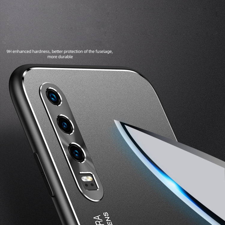 For Huawei P30 Pro Cool Frosted Metal TPU Shockproof Case(Black)