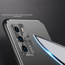 For Huawei P40 Cool Frosted Metal TPU Shockproof Case(Purple)