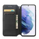 For Samsung Galaxy S21 5G Colorful Magnetic Horizontal Flip PU Leather Case with Holder & Card Slot & Wallet(Emerald)