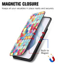 For Samsung Galaxy S21 5G Colorful Magnetic Horizontal Flip PU Leather Case with Holder & Card Slot & Wallet(Magic Space)