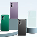 For OPPO Reno5 Cool Frosted Metal TPU Shockproof Case(Purple)