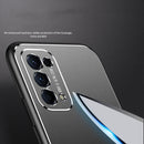 For OPPO Reno5 Cool Frosted Metal TPU Shockproof Case(Purple)