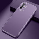 For OPPO A94 / A95 Cool Frosted Metal TPU Shockproof Case(Purple)