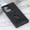 For Samsung Galaxy Note20 Ultra Sliding Camera Cover Design PC + TPU Shockproof Case with Ring Holder & Card Slot(Black)