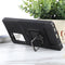 For Samsung Galaxy Note20 Ultra Sliding Camera Cover Design PC + TPU Shockproof Case with Ring Holder & Card Slot(Black)