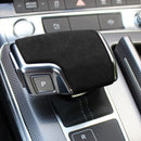 Car Suede Shift Knob Handle Cover B Version for Audi A6/A7(2019+) & SQ8(2017+) & RS6/RS7(2019+) & Q8/S8(2020+), Suitable for Left Driving(Black Grey)