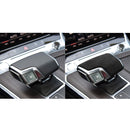 Car Suede Shift Knob Handle Cover B Version for Audi A6/A7(2019+) & SQ8(2017+) & RS6/RS7(2019+) & Q8/S8(2020+), Suitable for Left Driving(Black Grey)