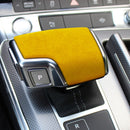 Car Suede Shift Knob Handle Cover B Version for Audi A6/A7(2019+) & SQ8(2017+) & RS6/RS7(2019+) & Q8/S8(2020+), Suitable for Left Driving(Yellow)