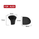 2 PCS / Set Car Suede Shift Knob Handle Cover for Audi A4/A5(2013-2016) & A6(2009-2015) & Q5(2013-2018), Suitable for Left Driving(Black Grey)