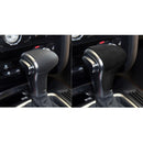 2 PCS / Set Car Suede Shift Knob Handle Cover for Audi A4/A5(2013-2016) & A6(2009-2015) & Q5(2013-2018), Suitable for Left Driving(Black Grey)