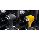 2 PCS / Set Car Suede Shift Knob Handle Cover for Audi A4/A5(2013-2016) & A6(2009-2015) & Q5(2013-2018), Suitable for Left Driving(Yellow)