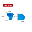 2 PCS / Set Car Suede Shift Knob Handle Cover for Audi A4/A5(2013-2016) & A6(2009-2015) & Q5(2013-2018), Suitable for Left Driving(Sky Blue)