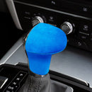 2 PCS / Set Car Suede Shift Knob Handle Cover for Audi A4/A5(2013-2016) & A6(2009-2015) & Q5(2013-2018), Suitable for Left Driving(Sky Blue)