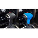 2 PCS / Set Car Suede Shift Knob Handle Cover for Audi A4/A5(2013-2016) & A6(2009-2015) & Q5(2013-2018), Suitable for Left Driving(Sky Blue)