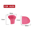 2 PCS / Set Car Suede Shift Knob Handle Cover for Audi A4/A5(2013-2016) & A6(2009-2015) & Q5(2013-2018), Suitable for Left Driving(Pink)