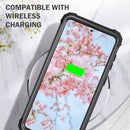 For Samsung Galaxy S21 FE 3 in 1 Shockproof PC + Silicone Protective Case(Black)