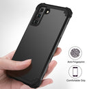 For Samsung Galaxy S21 FE 3 in 1 Shockproof PC + Silicone Protective Case(Black)