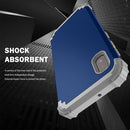 For Samsung Galaxy A10e 3 in 1 Shockproof PC + Silicone Protective Case(Navy Blue + Grey)