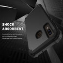 For Samsung Galaxy A20 / A30 / A50 3 in 1 Shockproof PC + Silicone Protective Case(Black)