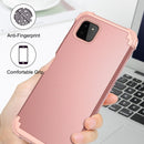 For Samsung Galaxy A22 5G 3 in 1 Shockproof PC + Silicone Protective Case(Rose Gold)