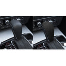 Car Suede Shift Knob Handle Cover for Audi A6 / S6 / A7(2015-2018) , Suitable for Left Driving(Black Grey)