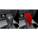 Car Suede Shift Knob Handle Cover for Audi A6 / S6 / A7(2015-2018) , Suitable for Left Driving(Wine Red)