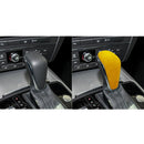 Car Suede Shift Knob Handle Cover for Audi A6 / S6 / A7(2015-2018) , Suitable for Left Driving(Yellow)