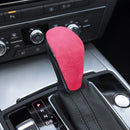 Car Suede Shift Knob Handle Cover for Audi A6 / S6 / A7(2015-2018) , Suitable for Left Driving(Pink)