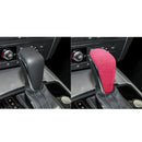 Car Suede Shift Knob Handle Cover for Audi A6 / S6 / A7(2015-2018) , Suitable for Left Driving(Pink)