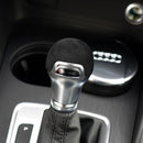 Car Suede Shift Knob Handle Cover for Audi A3(2014+) / Q2(2018+) / S3(2014+) / TT(2015+) , Suitable for Left Driving(Black Grey)