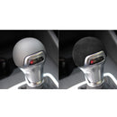 Car Suede Shift Knob Handle Cover for Audi A3(2014+) / Q2(2018+) / S3(2014+) / TT(2015+) , Suitable for Left Driving(Black Grey)
