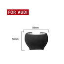 Car Suede Shift Knob Handle Cover for Audi A3(2010-2013) / Q3(2013-2018) / TTRS(2013-2020) , Suitable for Left Driving(Black Grey)