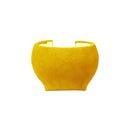 Car Suede Shift Knob Handle Cover for Audi A3(2010-2013) / Q3(2013-2018) / TTRS(2013-2020) , Suitable for Left Driving(Yellow)