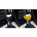 Car Suede Shift Knob Handle Cover for Audi A3(2010-2013) / Q3(2013-2018) / TTRS(2013-2020) , Suitable for Left Driving(Yellow)