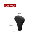 Car Suede Shift Knob Handle Cover for Audi A4(2009-2012) / A5(2008-2010) / Q5(2009-2012), Suitable for Left Driving(Black Grey)