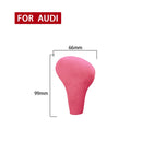 Car Suede Shift Knob Handle Cover for Audi A4(2009-2012) / A5(2008-2010) / Q5(2009-2012), Suitable for Left Driving(Pink)
