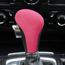 Car Suede Shift Knob Handle Cover for Audi A4(2009-2012) / A5(2008-2010) / Q5(2009-2012), Suitable for Left Driving(Pink)