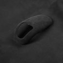 Car Suede Shift Knob Handle Cover for Audi A8(2011-2017) , Suitable for Left Driving(Black Grey)