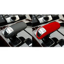 Car Suede Shift Knob Handle Cover for Audi A8(2011-2017) , Suitable for Left Driving(Wine Red)