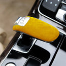 Car Suede Shift Knob Handle Cover for Audi A8(2011-2017) , Suitable for Left Driving(Yellow)